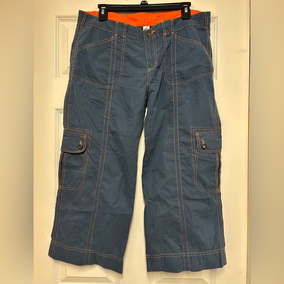 PRANA  Blue Cropped Cargo Pants Athleisure - Picture 4 of 10